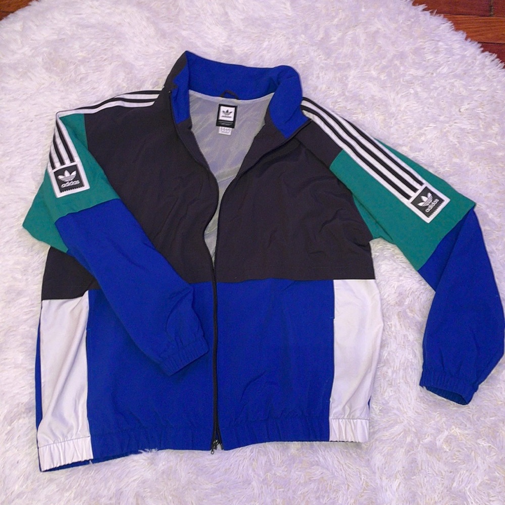 Adidas Track Jacket 💚💙